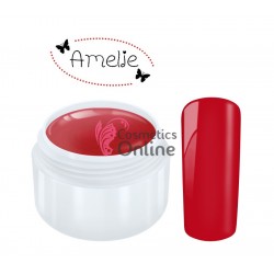 Gel UV Amelie color Classic Carmine Red 5ml + 1 Cutie cu paiete Holografice Cadou